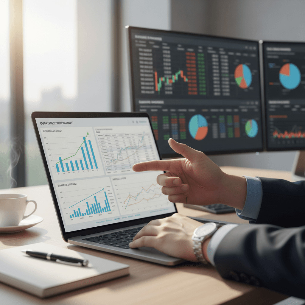 IT financial management dashboard showing expense analytics and cost optimization metrics